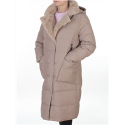 8806 BEIGE Пальто зимнее женское (200 гр. холлофайбер)
