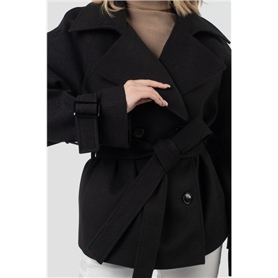 01-12222 Пальто женское демисезонное (пояс)