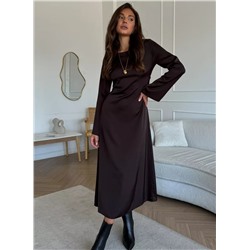 Платье атласное