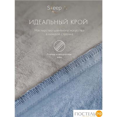 SleepiX ЮКО голуб/сер КПБ 145х215-1/180х220-1/50х70-2, 4 пр., модал/бамбук