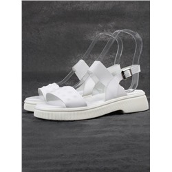 08-PEL211-1 WHITE Босоножки женские (натуральная кожа)