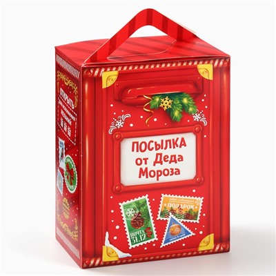 Сладкий детский подарок «Новогодняя почта»: шоколадные конфеты и пазлы, 500 г