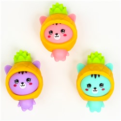 Антистресс игрушка - мялка «Фрукты», набор 3 шт., МИКС