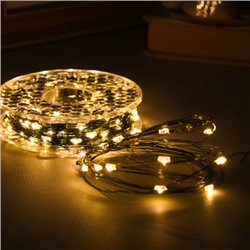 Гирлянда 50 м 500 LED / NEW9 /уп 50/теплый белый