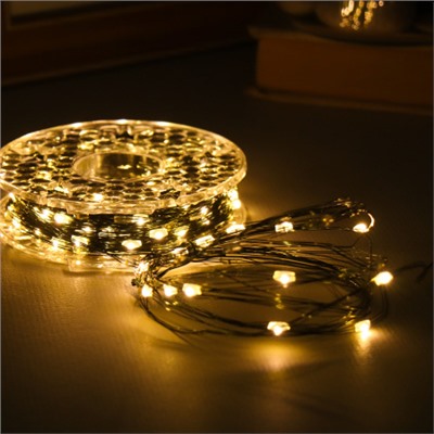 Гирлянда 50 м 500 LED / NEW9 /уп 50/теплый белый