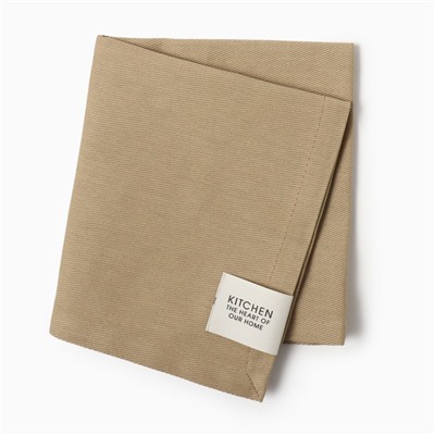 Полотенце кухонное «Этель» Kitchen, 40×73 см, хлопок 100%, саржа 250 г/м², бежевое