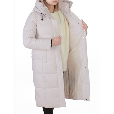 8321 LT. BEIGE Пальто зимнее женское (200 гр. холлофайбер)