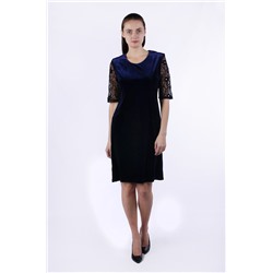 Женское платье миди бархатное 4045 размер 48, 50, 52, 54