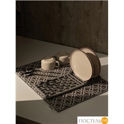 DOME МАРИБО сер. Коврик с подставкой для посуды 38х50 см, 1 пр.