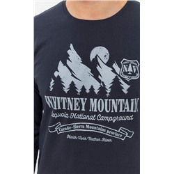 Лонгслив мужской с принтом F111-1001-332 темно-серый