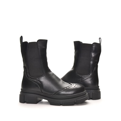 998 Fashion A558-МП/Z Ботинки женские чер иск кожа, подклад нат шерсть