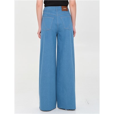 Джинсы широкие синего цвета