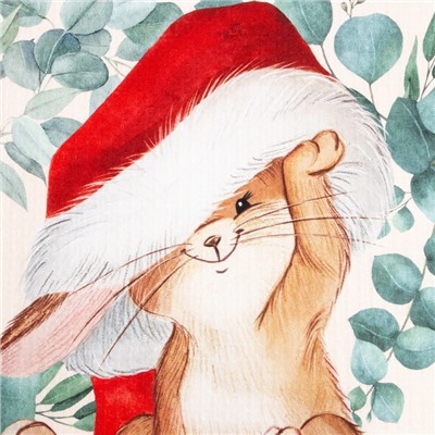 Полотенце «Этель» Happy year, 40×73 см, 100% хлопок, вафля 160 г/м²