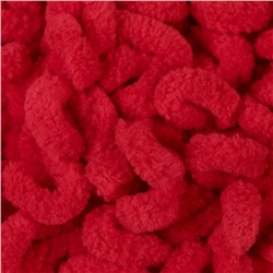 Плюшевая пряжа для вязания руками ALIZE, Puffy fine, 100% микрополиэстер, 14.5 м/100 г, (56 красный)