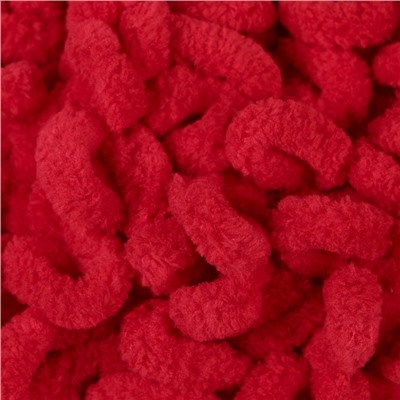 Плюшевая пряжа для вязания руками ALIZE, Puffy fine, 100% микрополиэстер, 14.5 м/100 г, (56 красный)