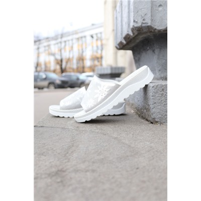 Женские белые босоножки сабо  MF87818-5-H