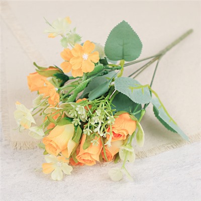 Цветок искусственный 30 см / W01201-2 /уп 2/150/600/ (Бело-розовый )