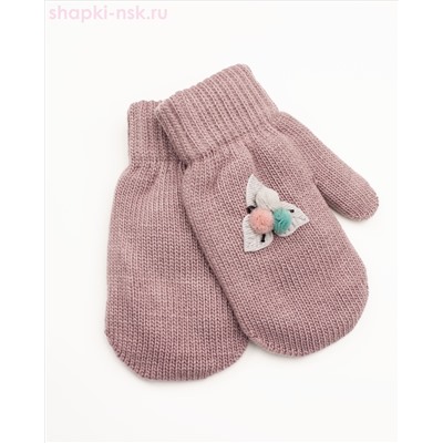 037-TMg Варежки для девочки (7-8 лет)