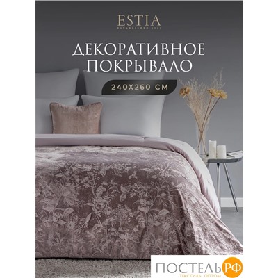 ESTIA ПРИМАВЕРА розов. Покрывало 240х260, 1 пр., 100% полиэстер