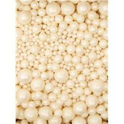 Кондитерская посыпка с мягким центром «Жемчуг», серебро, 1.5 кг