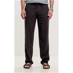 Брюки лен F111-0855 deep grey