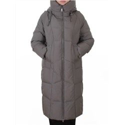 8855 GRAY Пальто зимнее женское (200 гр. холлофайбер)