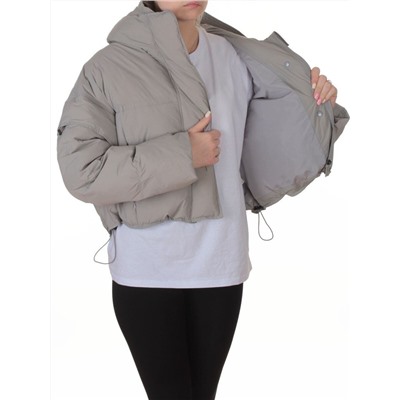 9518 GRAY Куртка пуховая зимняя женская (пух)