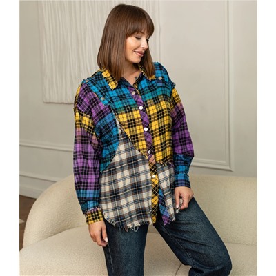 Рубашка #КТ36386, фиолетовый