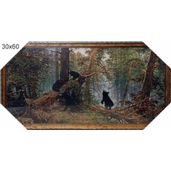 Картина гобелен 30х60 В сосновом бору / F074 / KS2812-288 /