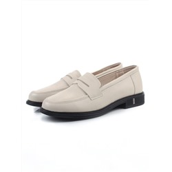 03-DYL128-3 BEIGE Лоферы женские (натуральная кожа)