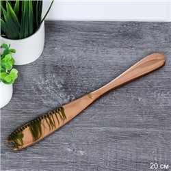 Нож столовый 3 в 1 для мяса, масла, паштетов /металл золото/ TW-242-gold /уп 400/ ПРОМО АКЦИЯ