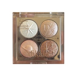 Палетка мерцающих теней 4 цвета "Космос" Dikalu, палитра 01