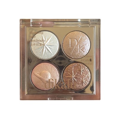 Палетка мерцающих теней 4 цвета "Космос" Dikalu, палитра 01