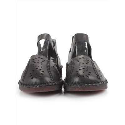 08-5008-1 BLACK Босоножки женские (натуральная кожа)
