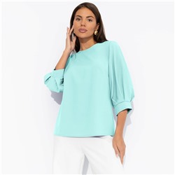 Блуза прямого силуэта, Предвкушение встречи (тиффани)