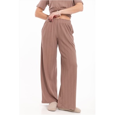 Брюки свободные из рибаны М325432к