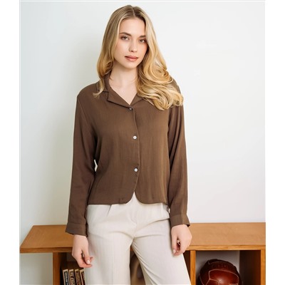 Рубашка #КТ9025 (3), тёмный хаки