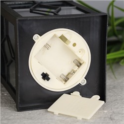 Светильник фонарь настольный 21 см черный / YR01514B /уп 48/