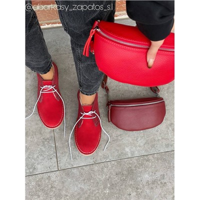 ZAPATOS · 2712 FUEGO-GRANATE+Pelle • Cinturon — ЦВЕТ СУМКИ НА ВЫБОР - АКЦИЯ