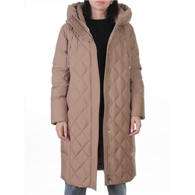 8353 BEIGE Пальто зимнее женское (200 гр. холлофайбер)