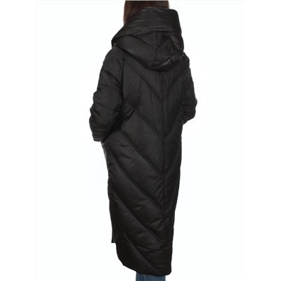 21-381 BLACK Пальто зимнее женское (200 гр. тинсулейт)