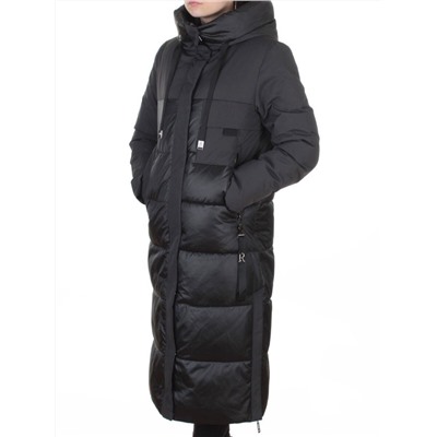 A81 DK. GRAY/GREEN Пальто зимнее женское (200 гр. холлофайбер)