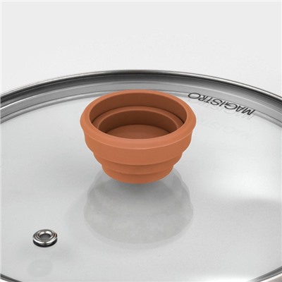 Набор кастрюль Magistro, 3 шт.: d=16/20/24 см, толщина 0.6 мм, штабелируемые, индукция, 304 AISI марка стали