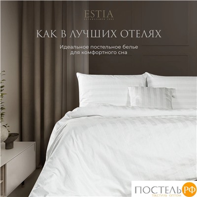 ESTIA HOTEL COLLECTION Простыня 180х220, 1 пр, хл/сатин