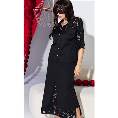 Блуза, юбка Vittoria Queen 27513 черный