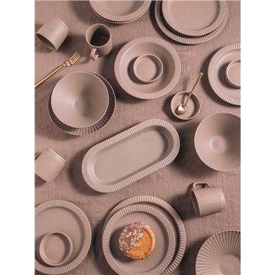 Кружки Magistro Jarwah Lausanne, 240 мл 7.8×8 см, набор 2 шт., фарфор, бежевые