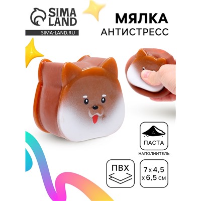 Антистресс игрушка «Пёсик», мялка с пастой