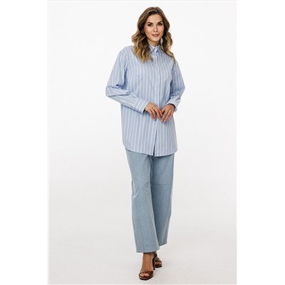 Блуза EOLA 3049 голубой_в_полоску