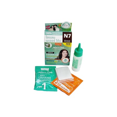 Оттеночный шампунь №7 «Кофейно коричневый» от Lolane Nature, Code N7 Color Shampoo Coffee Brown 1 Set, 30 мл