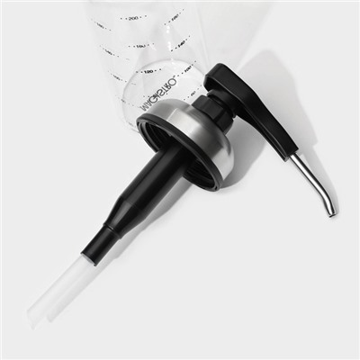 Диспенсер для масла Magistro «Мист», 200 мл, 5.5×17.5 см, с мерной шкалой, стекло, прозрачный